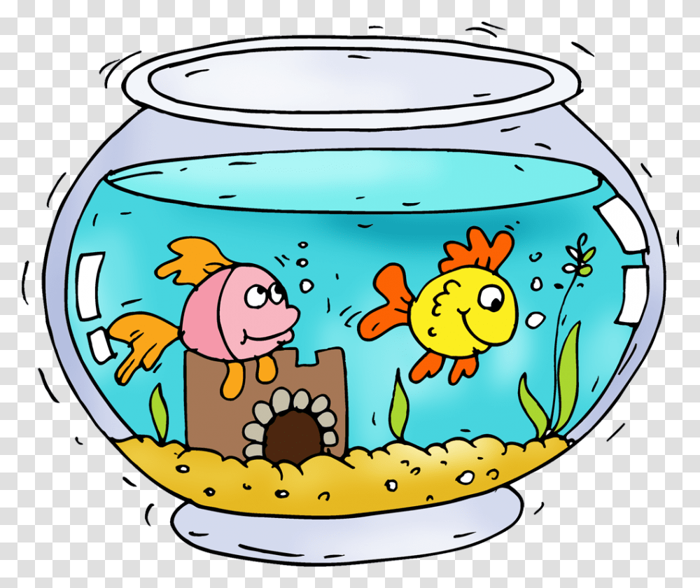 Aquarium Fish Cartoon Aquarium Clipart, Bowl, Animal, Goldfish, Sea Life Transparent Png