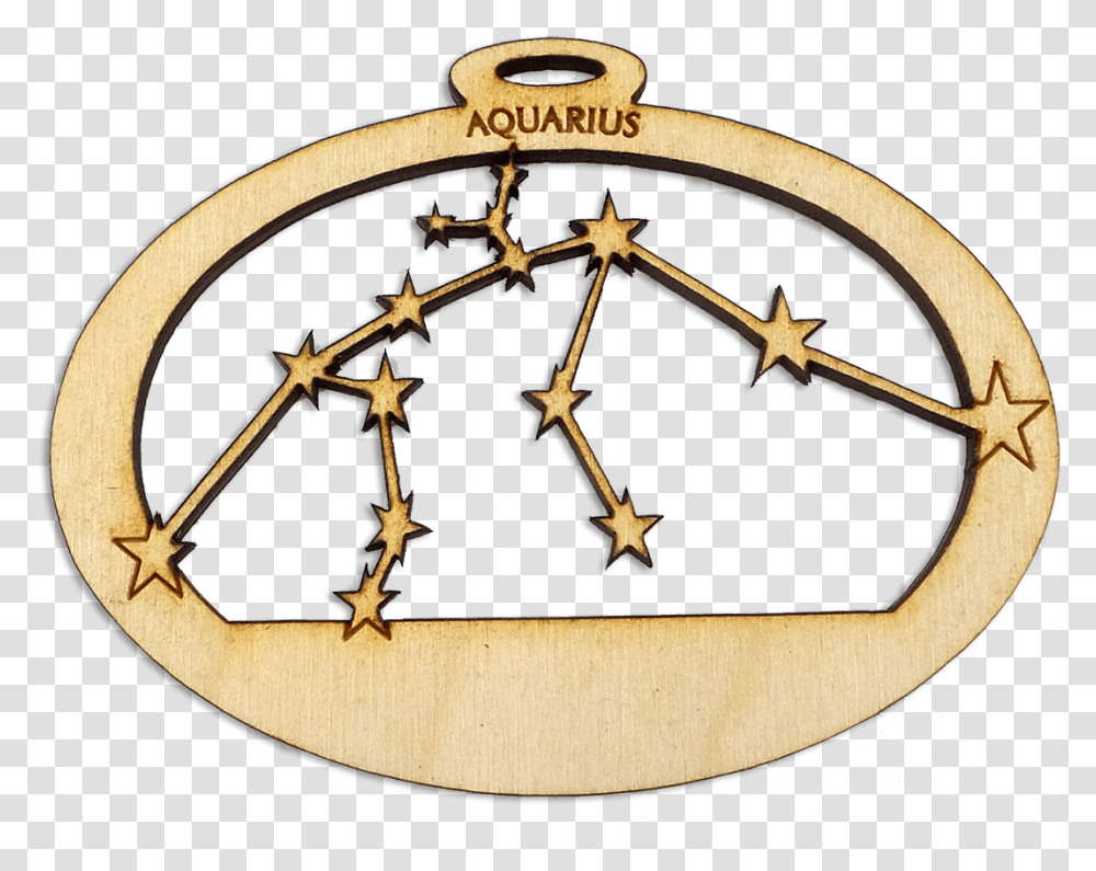 Aquarius Symbol Badge, Compass, Analog Clock Transparent Png