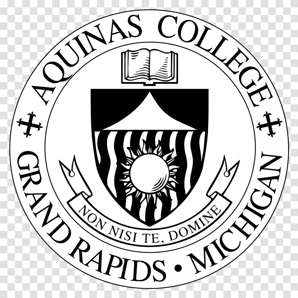 Aquinas College Grand Rapids Logo, Trademark, Badge, Emblem Transparent Png