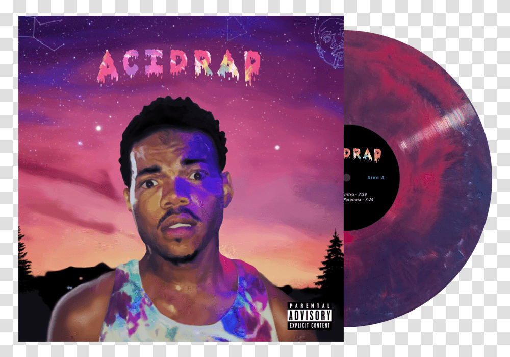 Ar Vinyl2 Chance The Rapper Acid Rap Vinyl, Person, Human, Disk, Dvd Transparent Png