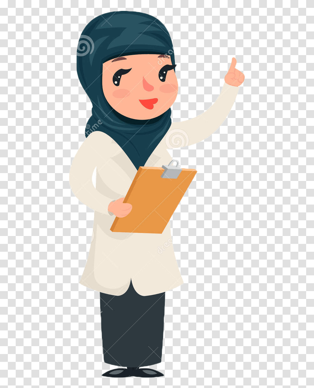 Arab Female Cute Girl Cartoon With Pills, Arm, Person, Human, Hand Transparent Png