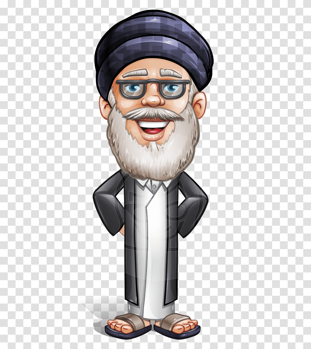 Arab Old Man Vector, Face, Person, Beard, Toy Transparent Png