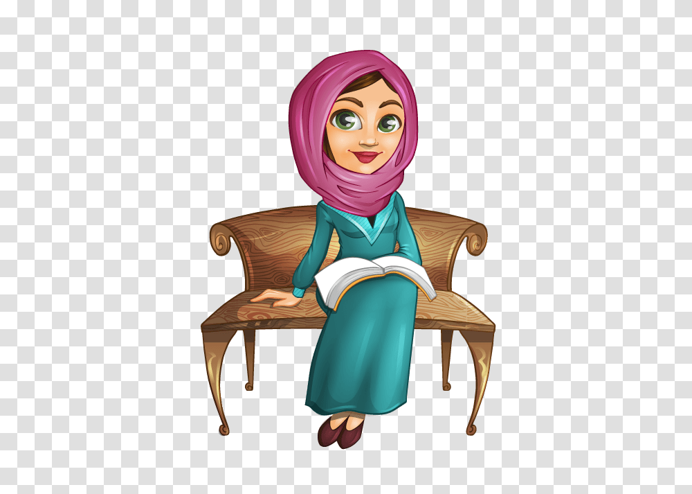 Arab Woman Cliparts, Furniture, Chair, Person, Sitting Transparent Png