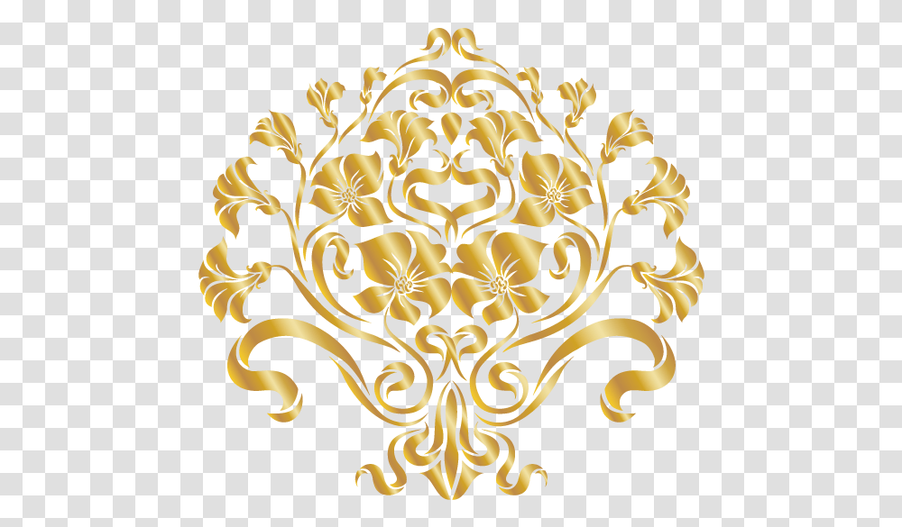 Arabesque Vector Ornament Ornament Pattern Gold Floral Design Clipart Transparent Png