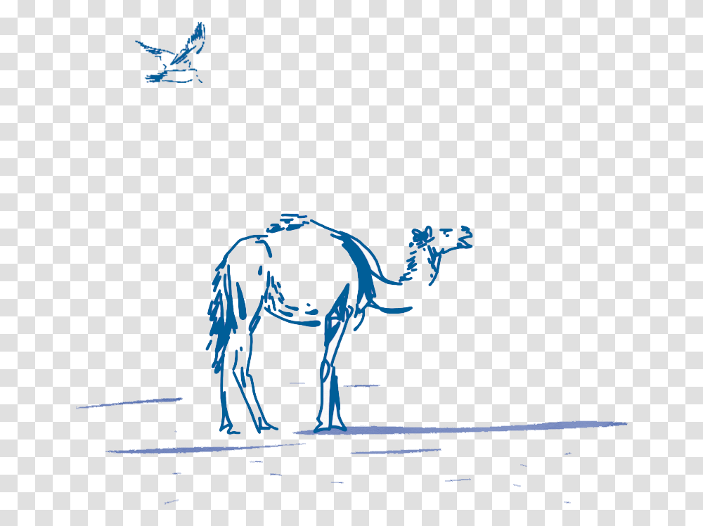 Arabian Camel, Elephant, Mammal, Animal, Silhouette Transparent Png