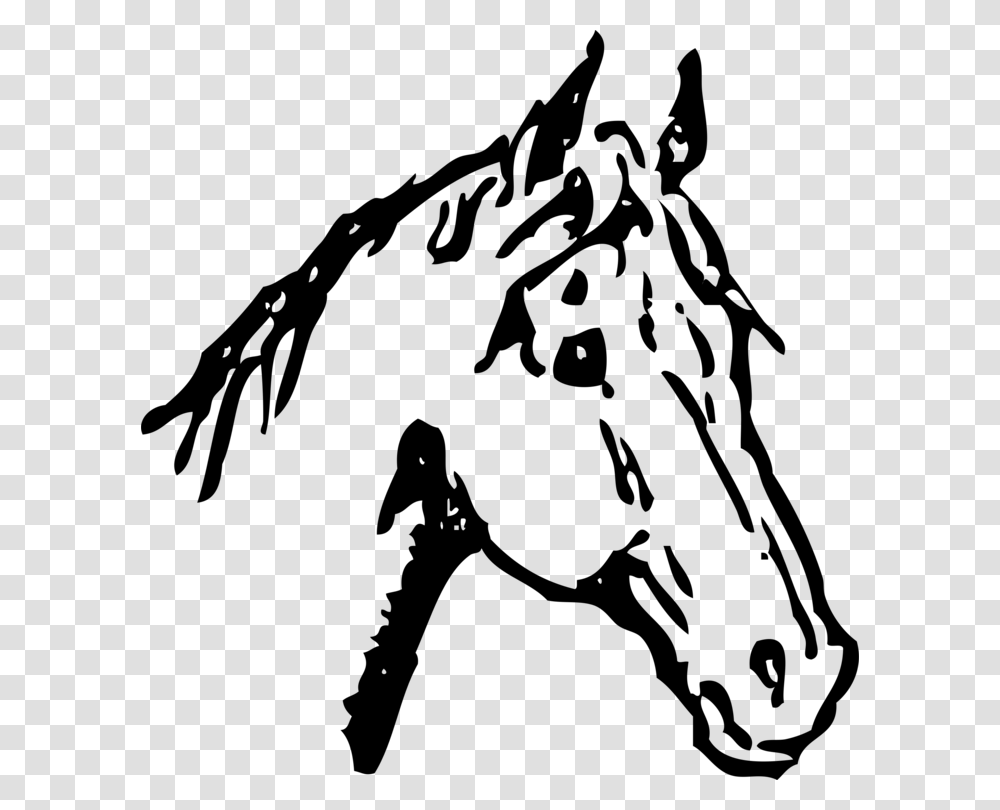 Arabian Horse Horse Head Mask Pony Drawing Line Art Free, Gray, World Of Warcraft, Halo Transparent Png