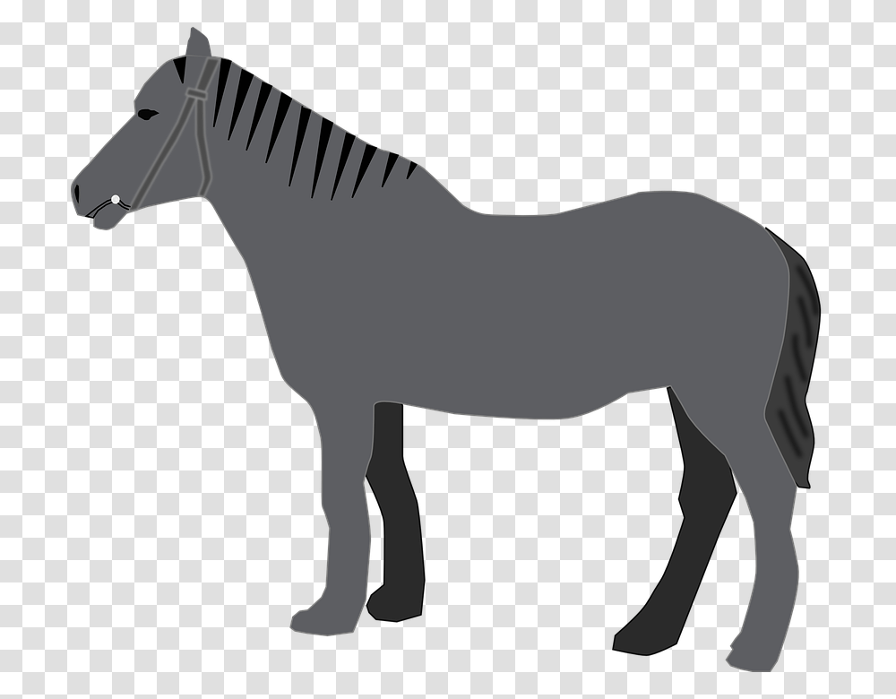Arabian Horse Standing Silhouette, Axe, Tool, Mammal, Animal Transparent Png