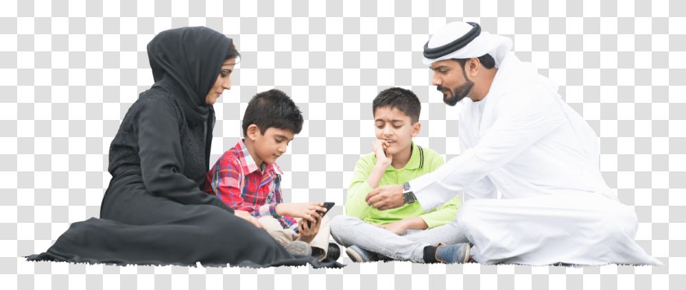Arabic People Sitting, Person, Human, Apparel Transparent Png