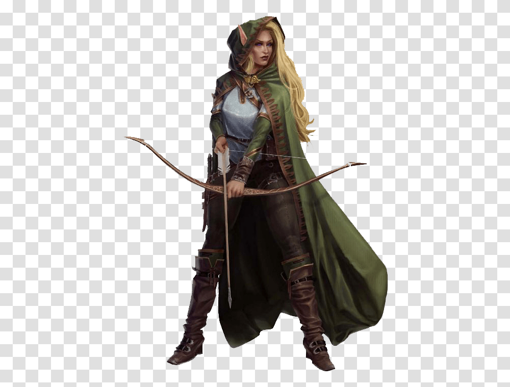 9. "Female half-elf ranger with striking blue hair" - wide 6