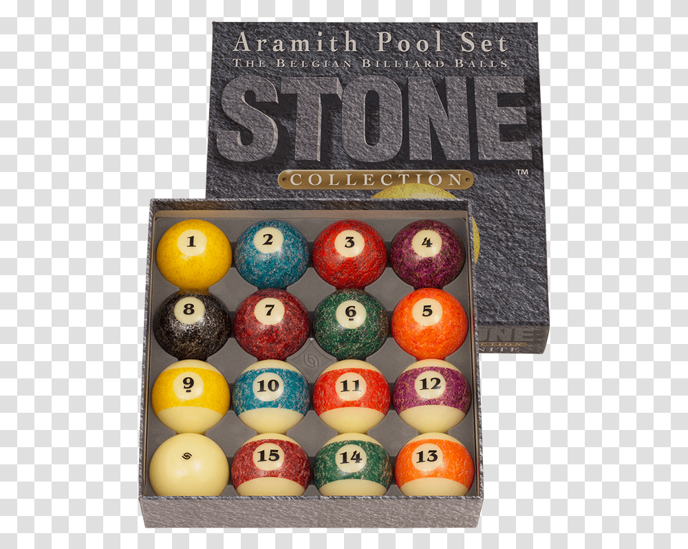 Aramith Stone Pool Ball Set Billiard Ball, Sphere, Orange, Advertisement, Poster Transparent Png