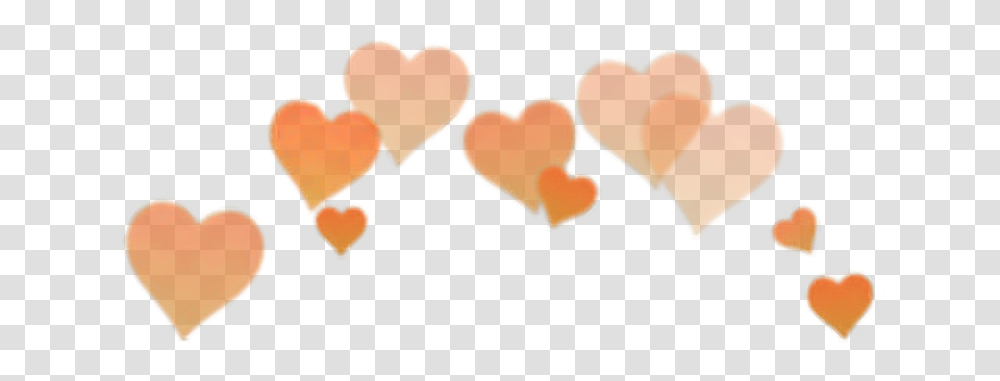 Arancione Orange Heart Overlay Edit Heart In Head Filter Transparent Png