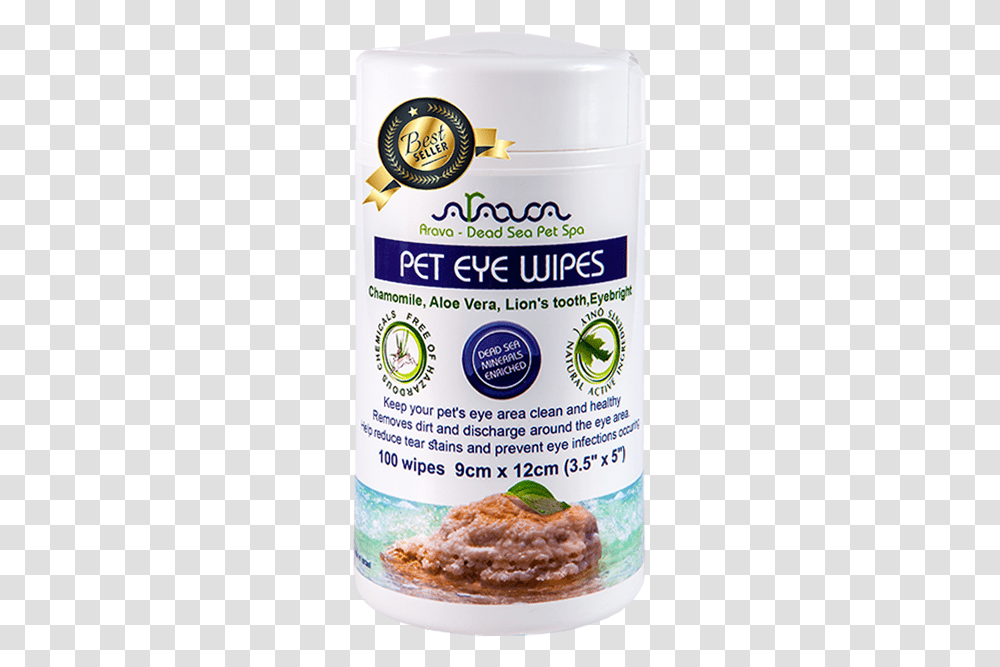 Arava Dead Sea Pet Spa Dog Amp Cat Eye Wipes, Label, Plant, Tin Transparent Png