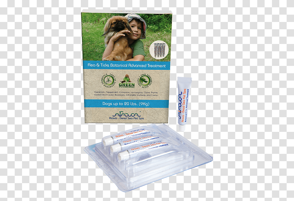 Arava Line Flea & Ticks Botanical Advanced Treatment Dog, Person, Human, First Aid, Flyer Transparent Png