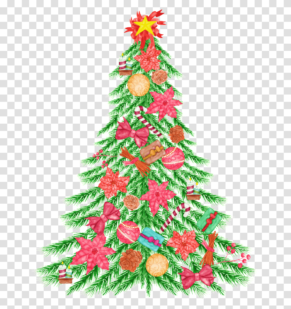 Arbol De Navidad Decorado Transparente Christmas Tree, Ornament, Plant Transparent Png