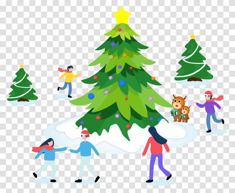 Arbol De Navidad Ilustracin Rbol De Navidad New Year Tree, Plant, Ornament, Christmas Tree, Person Transparent Png