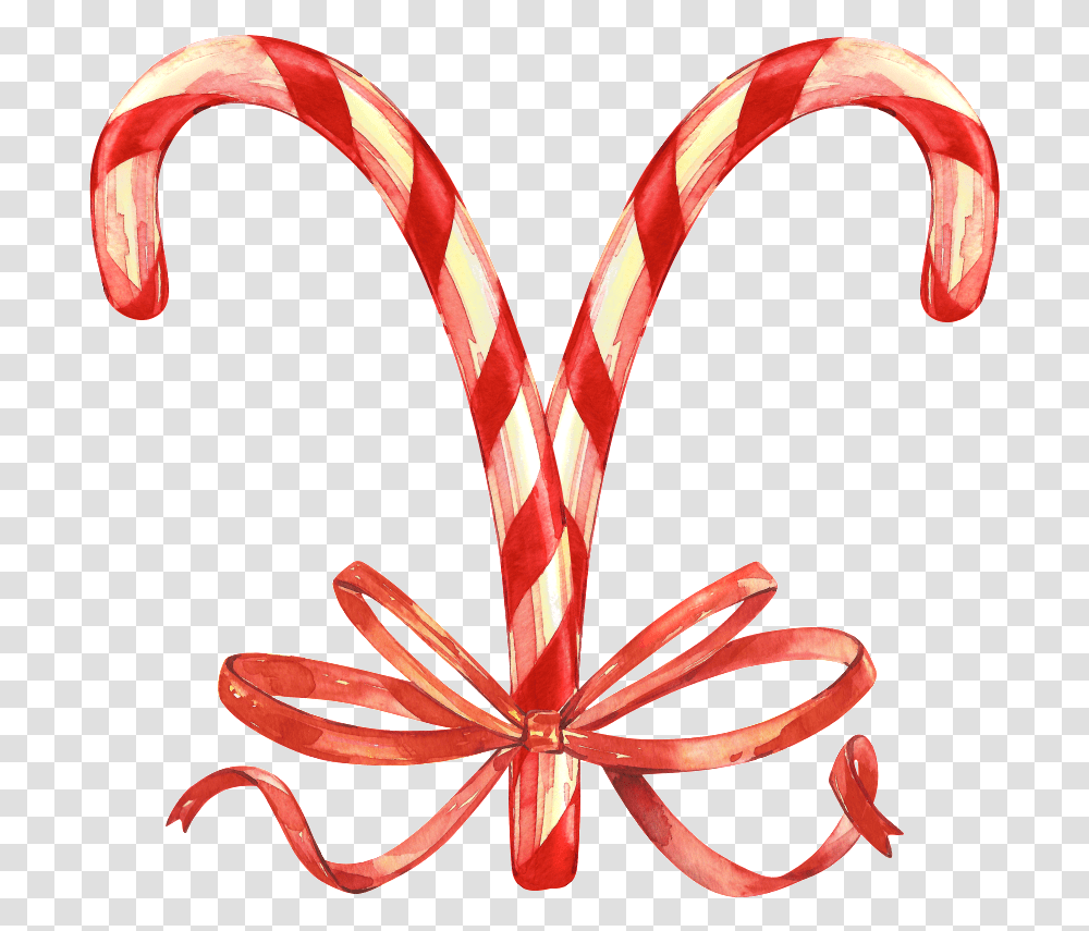Arbol De Navidad Muleta Colgante Transparente, Cane, Stick, Amaryllis, Flower Transparent Png