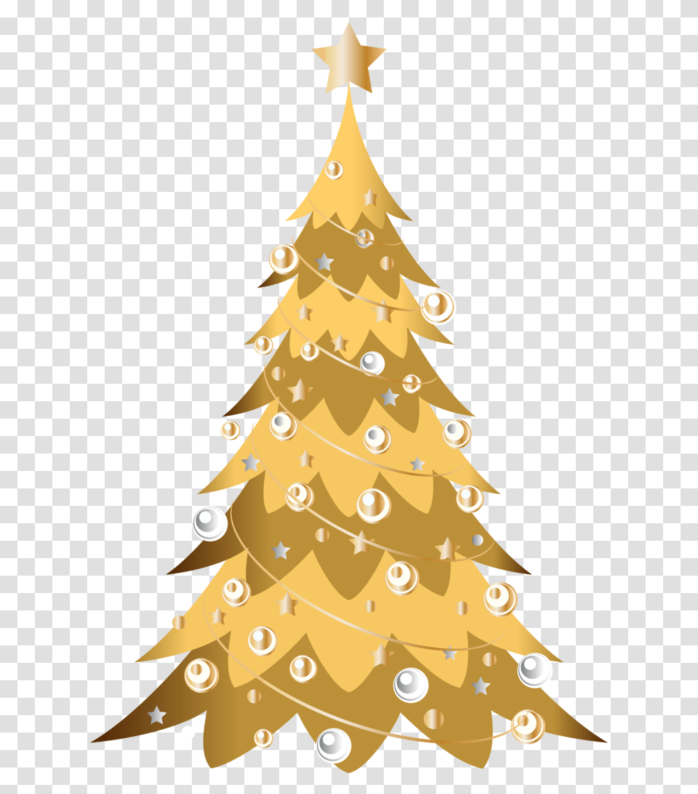 Arbol Navideo Dorado Christmas Tree Clip Art Library Christmas Tree, Plant, Ornament, Star Symbol Transparent Png