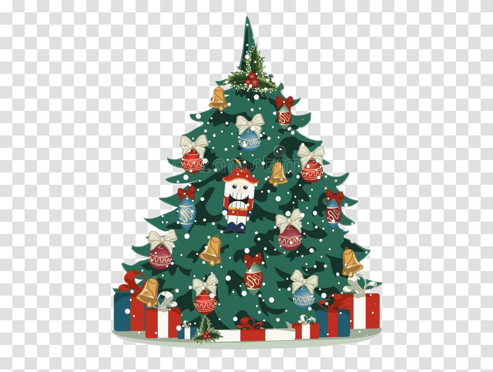 Arbolito Navidad New Year Vintage Postcard, Tree, Plant, Ornament, Christmas Tree Transparent Png