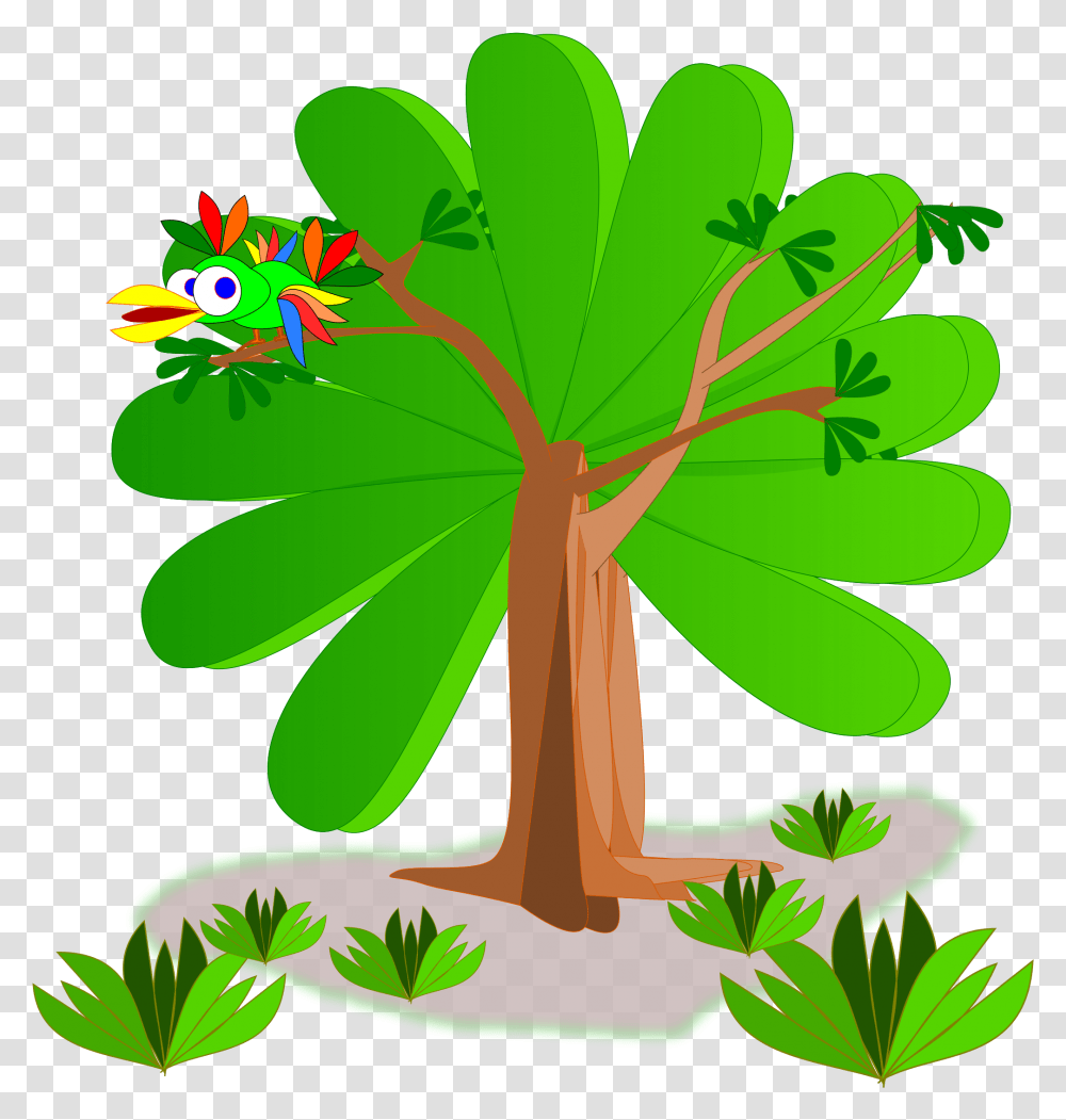 Arbor Big Image Tree Cartoon Jingfm Clip Art, Green, Plant, Leaf, Flower Transparent Png