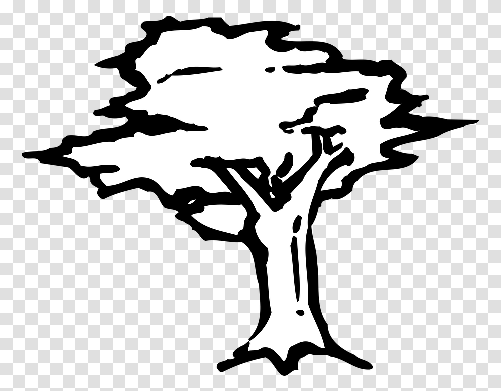 Arbor Drawing Icon Swamp Stencil Tree, Leaf, Plant, Silhouette, Flower Transparent Png