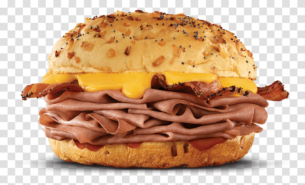 Arby S Bacon Beef And Cheddar 2 For 6 Download Beef N Cheddar, Burger, Food, Bread, Bun Transparent Png