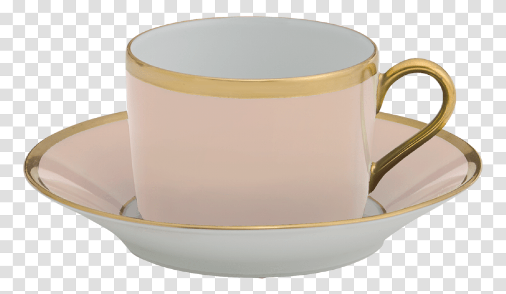 Arc En Ciel Dusty Pink Tea Cup Amp Saucer Cup, Pottery, Coffee Cup, Bathtub Transparent Png