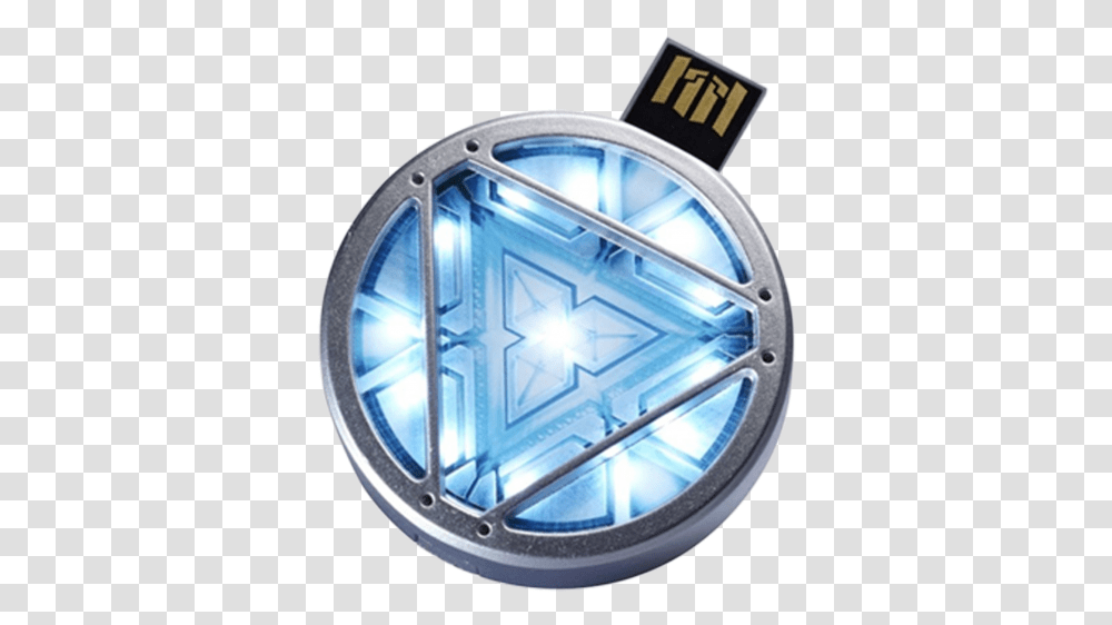 Arc Reactor Light Up Flash Drive Usb Iron Man Suit Power, Crystal, Jacuzzi, Tub, Hot Tub Transparent Png