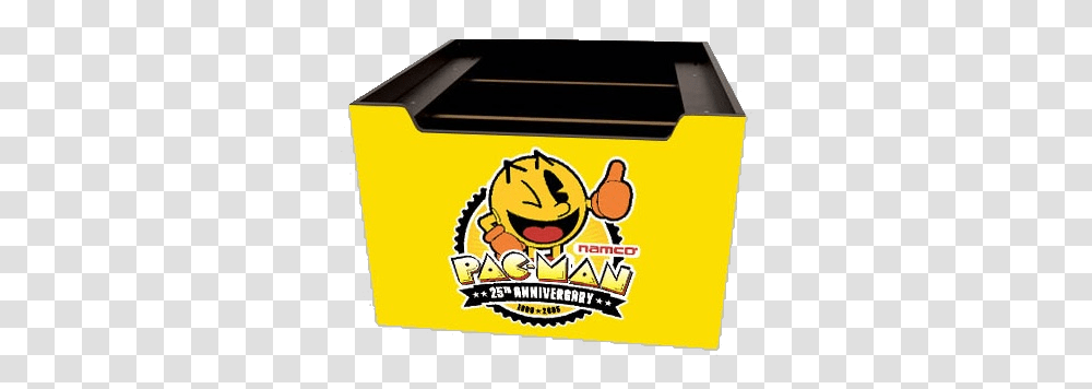 Arcade 1up Pacman Riser Graphics 25th Anniversary Recycling Bin, Pac Man Transparent Png
