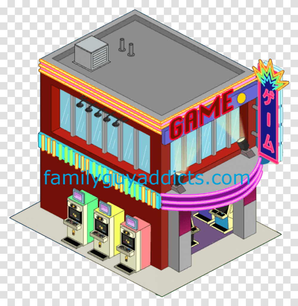 Arcade Building House, Toy, Vehicle, Transportation, Urban Transparent Png
