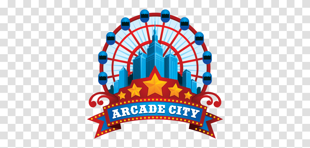 Arcade City Our Modern Arcade Face Amusement, Amusement Park, Ferris Wheel, Theme Park, Birthday Cake Transparent Png