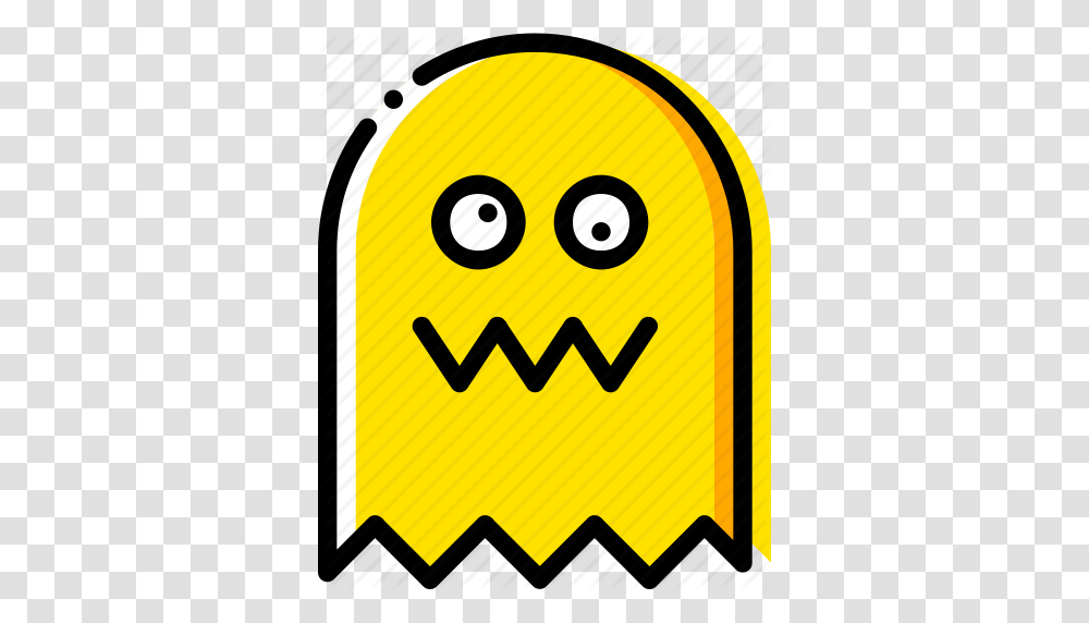 Arcade Game Ghost Pacman Yellow Icon, Sign, Car, Vehicle Transparent Png