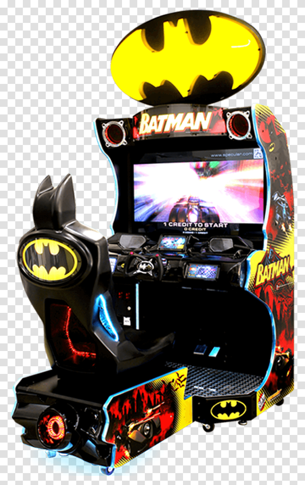 Arcade Games - Batman By Unis Universal Space Arcade Batman, Arcade Game Machine, Motorcycle, Vehicle, Transportation Transparent Png