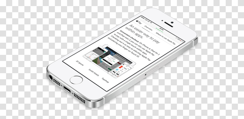 Arcadia Leads Uk Retail With The Introduction Of Apple Pay Ios 7, Mobile Phone, Electronics, Cell Phone, Adapter Transparent Png