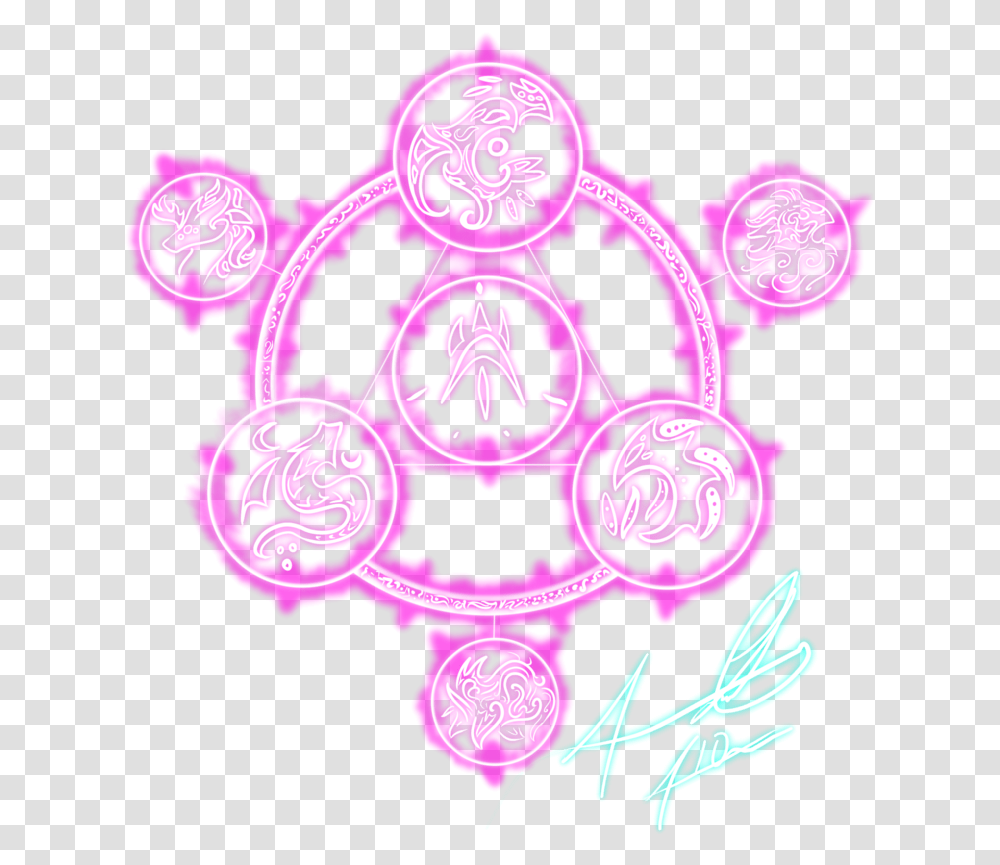 Arcane Circle Purple Magic Circle, Light, Neon, Symbol, Graphics Transparent Png