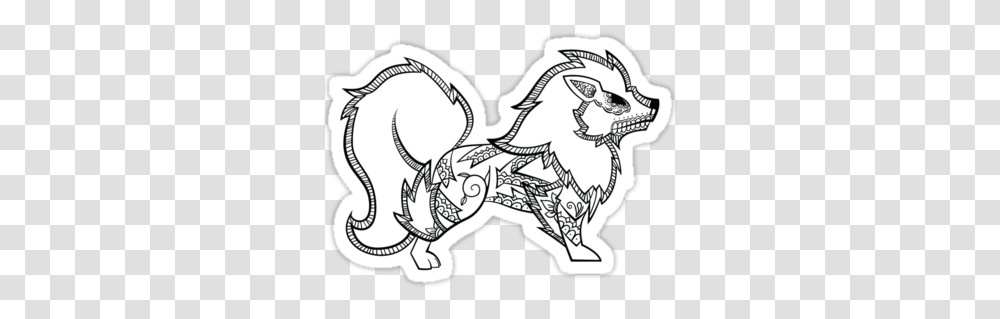 Arcanine De Los Muertos Part Of Pokemuertos My Pokemon Cartoon, Drawing, Doodle, Sketch, Crowd Transparent Png