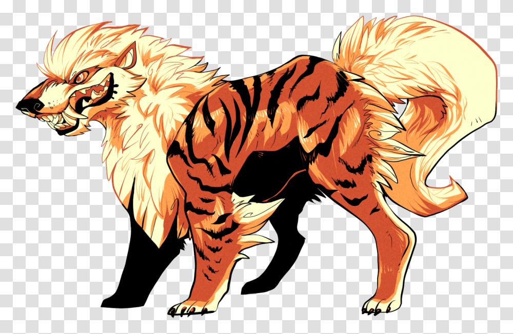 Arcanine Pokmon Hama, Animal, Mammal, Wildlife, Wolf Transparent Png