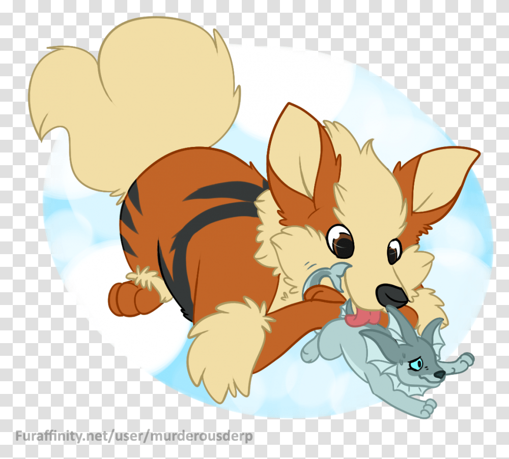 Arcanine Uses Lick On Waterlily Growlithe X Vaporeon, Mammal, Animal, Puppy, Dog Transparent Png