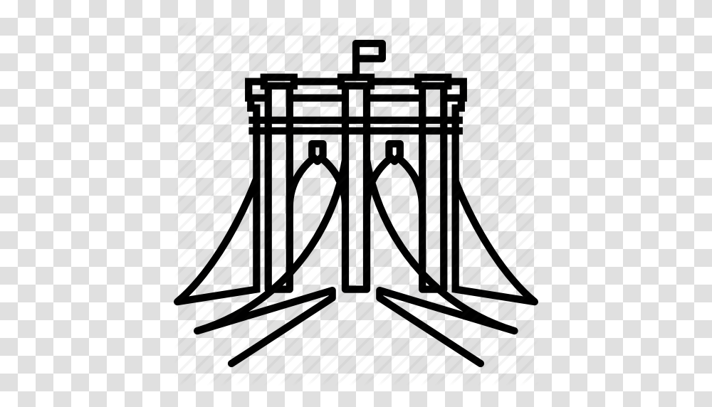 Arch Bridge Brooklyn Building Monument River Tourism Icon, Fence, Barricade Transparent Png