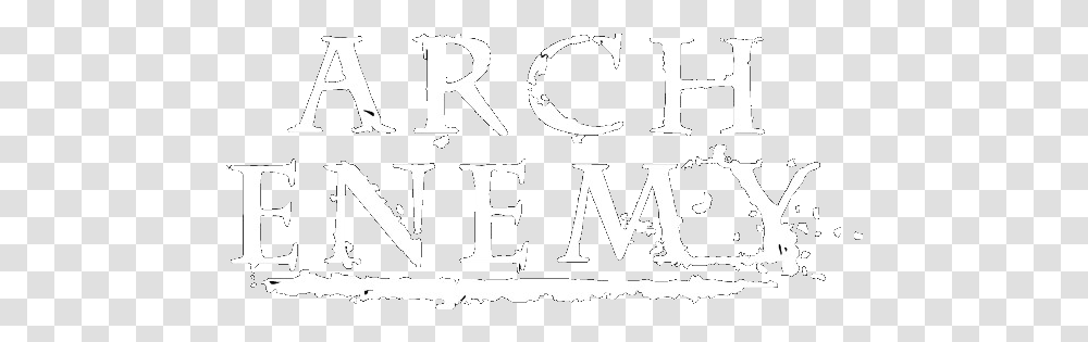 Arch Enemy Line Art, Text, Label, Alphabet, Stencil Transparent Png