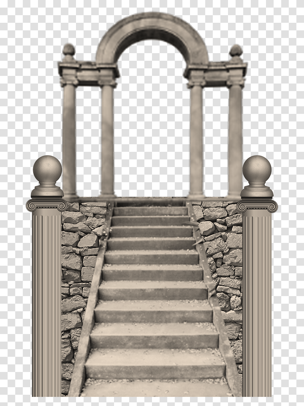 Arch, Handrail, Architecture, Building, Pillar Transparent Png