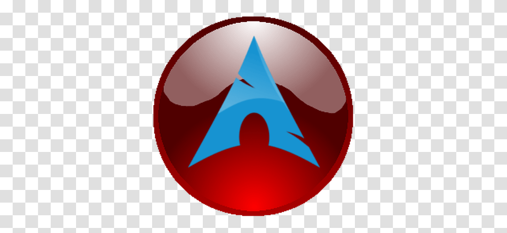 Arch Linux Orb Logo Red Arch Linux Icon, Symbol, Triangle, Balloon, Star Symbol Transparent Png
