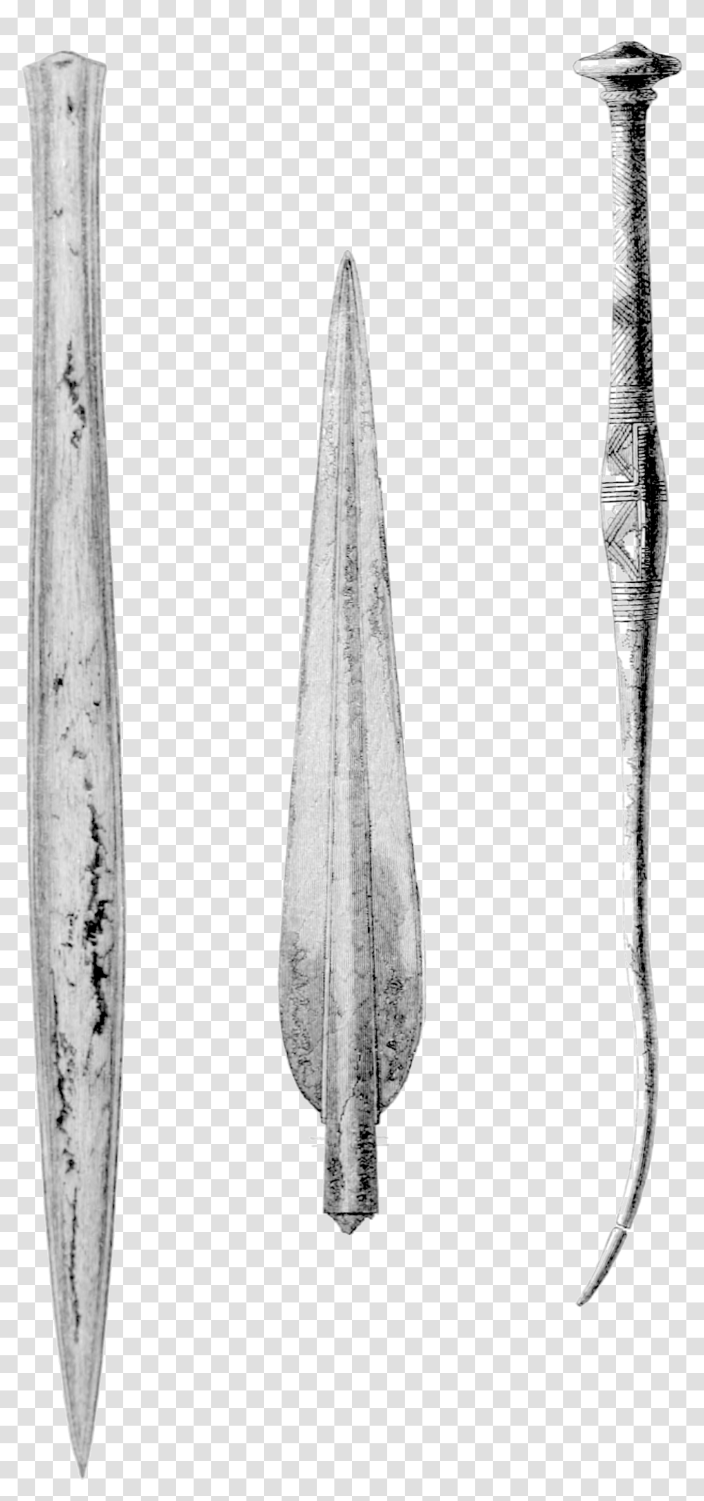 Archaeological Journal Volume 9 0020 Knife, Oars, Arrow, Cutlery Transparent Png