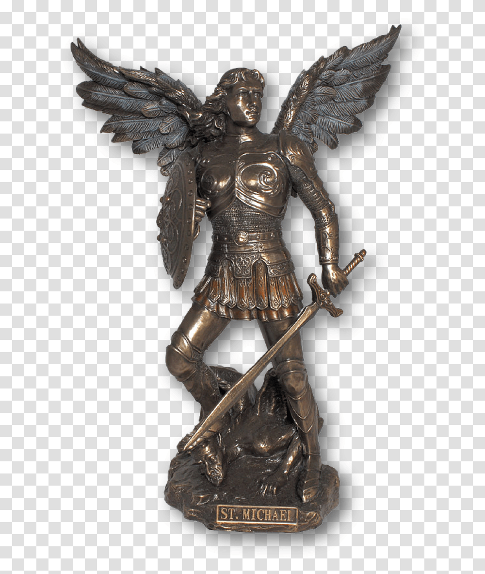 Archangel Michael Statue, Trophy, Bronze Transparent Png