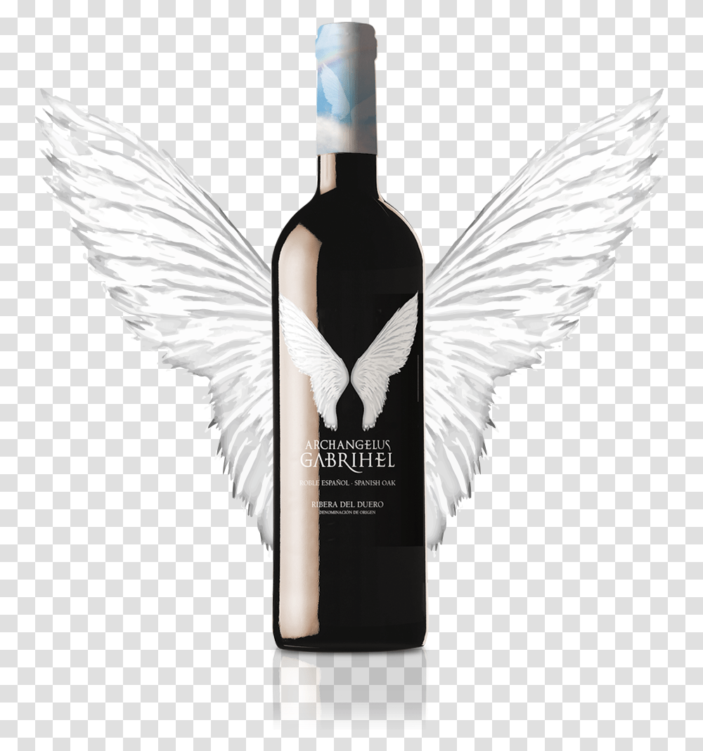 Archangelus Gabrihel Botella Alas, Bird, Animal, Alcohol, Beverage Transparent Png