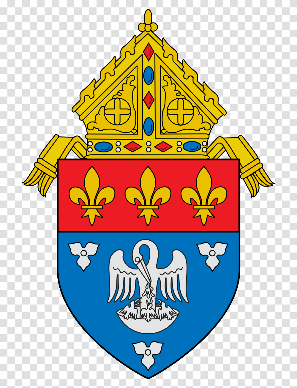 Archdiocese Of New Orleans Schools New Orleans Coat Of Arms, Armor, Symbol, Emblem, Logo Transparent Png