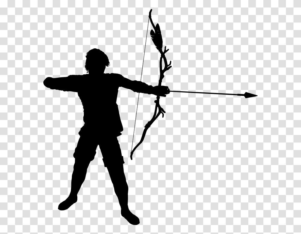 Archer Arrow Battle Bow Boy Combat Fighter Male Archery Clipart, Gray, World Of Warcraft Transparent Png