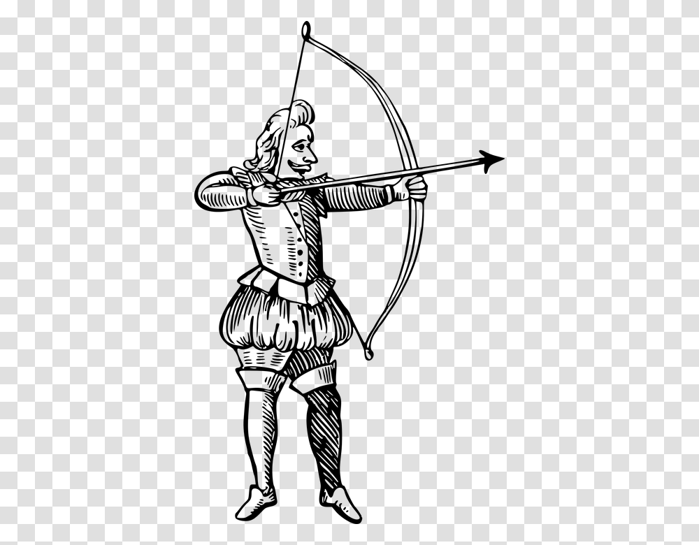 Archer Black And White, Gray, World Of Warcraft Transparent Png