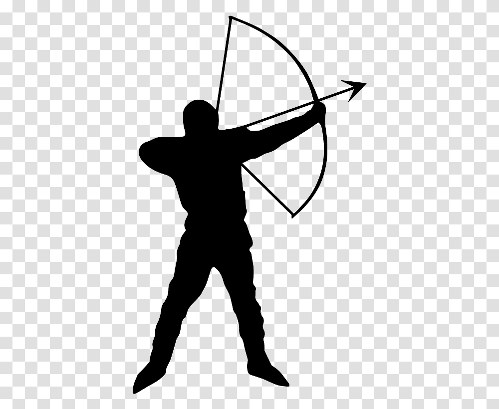 Archer Clipart Silhouette Archer Clip Art, Person, Human, Sport, Sports Transparent Png