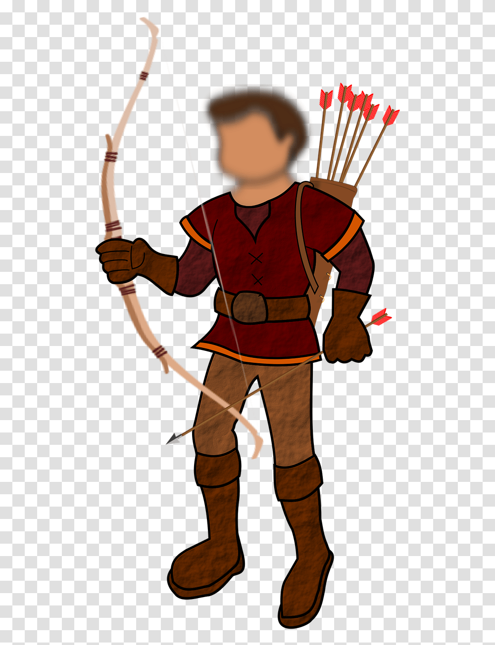 Archer People Medieval Free Picture Man With Bow And Arrow, Person, Human, Sport, Sports Transparent Png