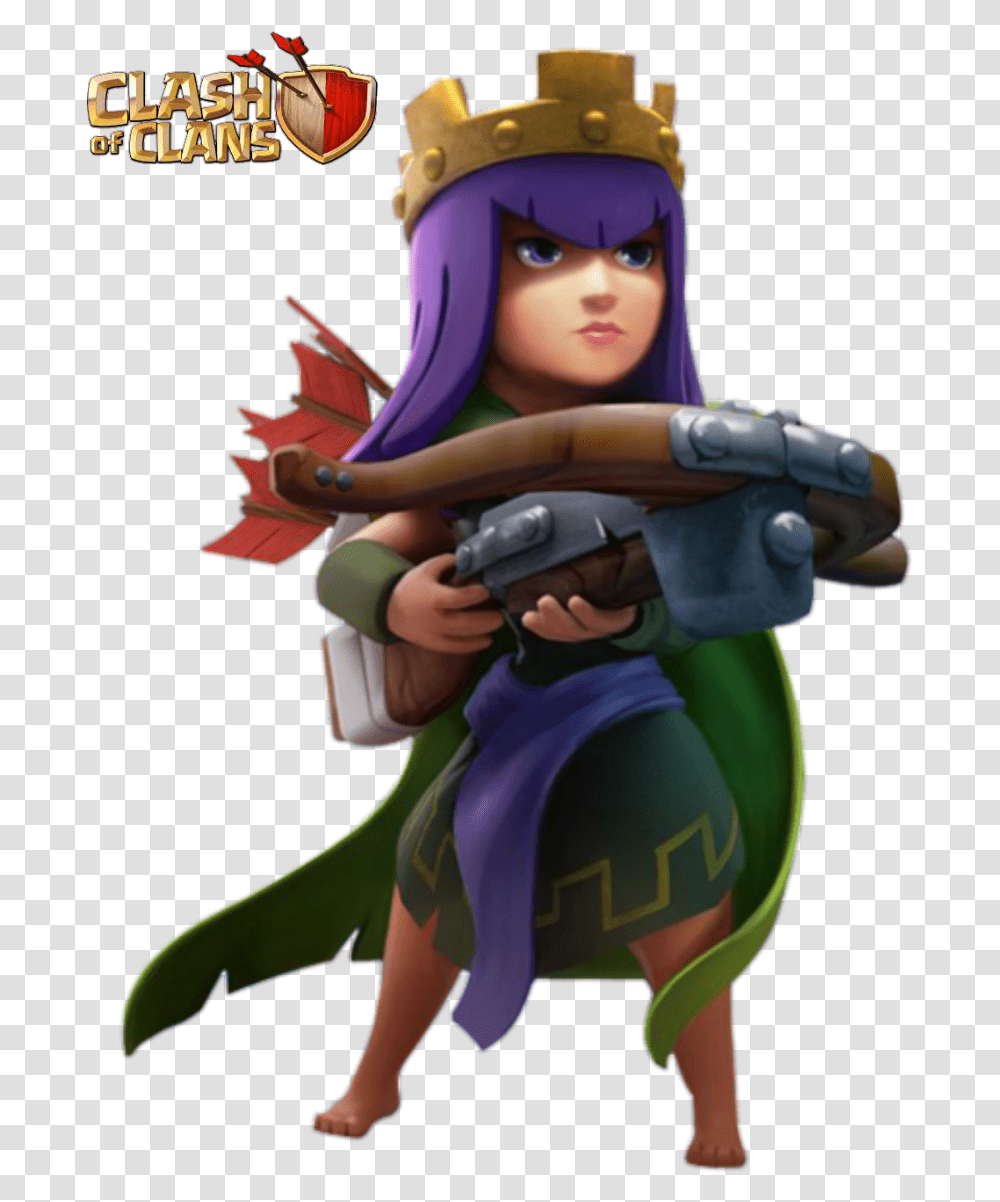 Archer Queen Clash Of Clans Clash Of Clans Queen, Person, Human, Overwatch, Book Transparent Png